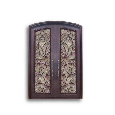 China WDMA double door iron gates elegant iron door 