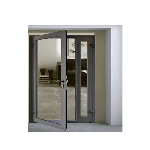 WDMA Exterior Aluminium Hinged Patio Doors Casement Doors External Aluminum Glazed Front French Glass Doors