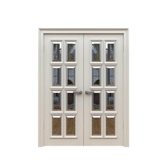 China WDMA Exterior Teak Wood Main Door Double Wood Door Frame Designs