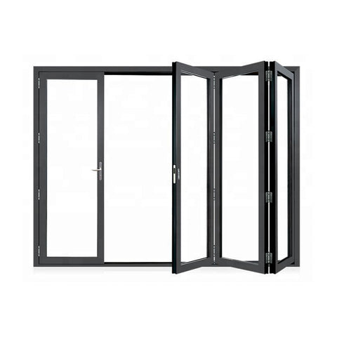 China WDMA Aluminium bi-folding door Aluminum Folding Doors 