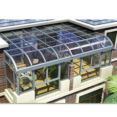 WDMA Grey Color Laminated Glass House Free Standing Sun Rooms sunroom Kit