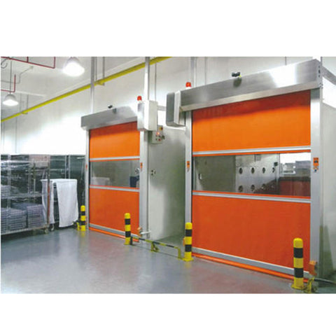 WDMA Industrial High Speed Remote Control Rolling Shutter Pvc Door