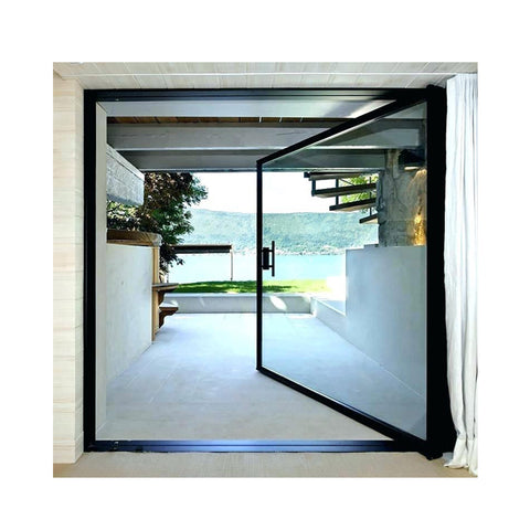 WDMA Modern Aluminium Glass Pivot Front Entry Doors Designs For House