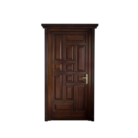 WDMA Modern Design Of 32 X 79 Exterior Main Wooden Door With Polish Color Small Door For Sale