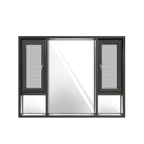China WDMA prefabricated aluminum windows and doors Aluminum Casement Window 