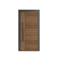 China WDMA Shandong Factory 360 Degrees Wood Pivot Door System With Hinges