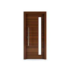 China WDMA Shandong Manufacture 180 Degree Hinge Solid Wooden Pivot Door