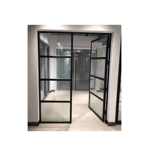 WDMA Soundproof And Unbreakable Aluminum Sandwich Panel Door Glass Classroom Window And Door Dubai For Exterior