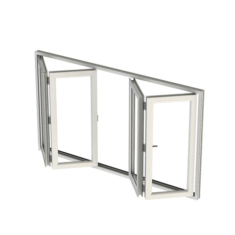 WDMA United States American Style Aluminum Home Corner Transom Folding Window Style Sliding Soundproof