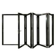 wood grain aluminum folding glass door film on China WDMA